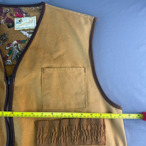 American Field Sportswear Mens Hunting Duck Pheasant Vest Jacket Size L Vintage - Picture 9 of 12